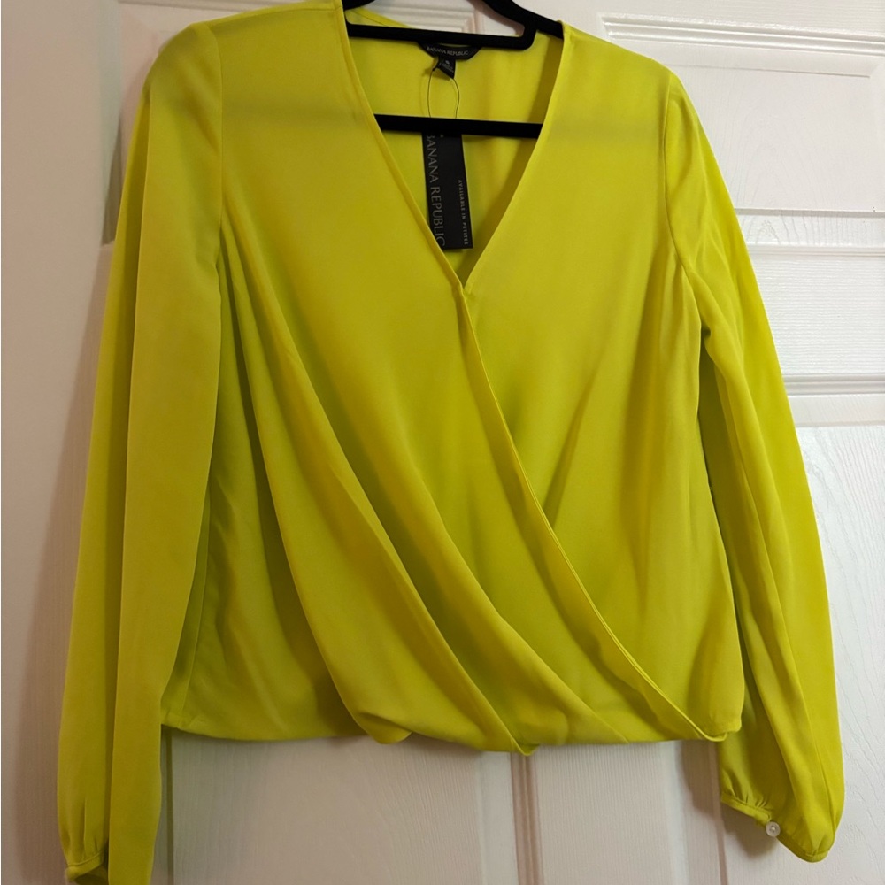 Banana Republic Bright Wrap Blouse